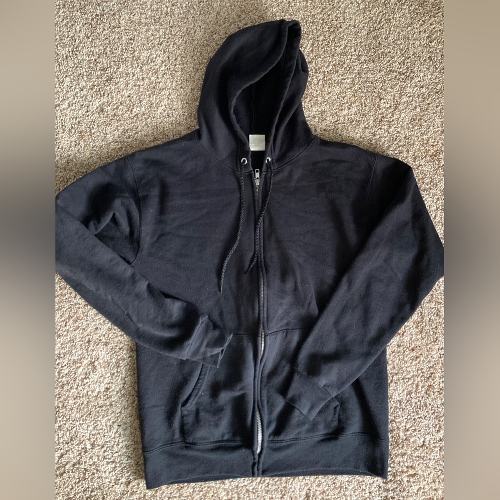 Black zip up jacket